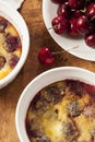 Organic Cherry Cobbler Cake Royalty Free Stock Photo