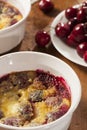 Organic Cherry Cobbler Cake Royalty Free Stock Photo