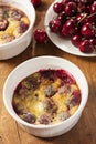 Organic Cherry Cobbler Cake Royalty Free Stock Photo