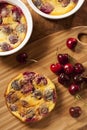 Organic Cherry Cobbler Cake Royalty Free Stock Photo