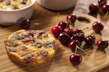 Organic Cherry Cobbler Cake Royalty Free Stock Photo