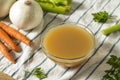 Organic Chicken Bone Broth Royalty Free Stock Photo