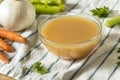Organic Chicken Bone Broth Royalty Free Stock Photo