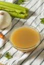 Organic Chicken Bone Broth Royalty Free Stock Photo