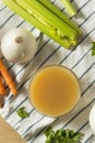 Organic Chicken Bone Broth Royalty Free Stock Photo