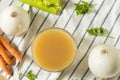 Organic Chicken Bone Broth Royalty Free Stock Photo
