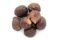 Organic Chinese soapberry (Sapindus mukorossi) seeds. Royalty Free Stock Photo