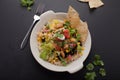 Organic Chipotle Bowl horizontal shot Royalty Free Stock Photo