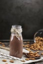 Organic Chocolate Almond Milk with Fresh Almonds