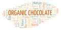 Organic Chocolate word cloud.