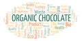 Organic Chocolate word cloud.