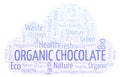 Organic Chocolate word cloud.