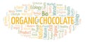 Organic Chocolate word cloud.