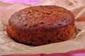 organic christmas cake with fruit