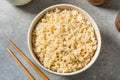 Organic Cooked Short Grain Brown Rice Royalty Free Stock Photo