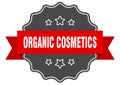 organic cosmetics label. organic cosmetics isolated seal. sticker. sign