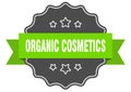 organic cosmetics label. organic cosmetics isolated seal. sticker. sign