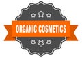 organic cosmetics label. organic cosmetics isolated seal. sticker. sign