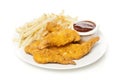 Organic Crispy Chicken Strips Royalty Free Stock Photo