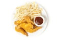 Organic Crispy Chicken Strips Royalty Free Stock Photo