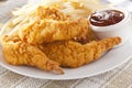 Organic Crispy Chicken Strips Royalty Free Stock Photo