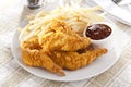 Organic Crispy Chicken Strips Royalty Free Stock Photo