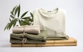 Organic Culinary Bamboo Harmony on White Background