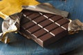 Organic Dark Chocolate Candy Bar Royalty Free Stock Photo