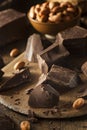 Organic Dark Chocolate Chunks Royalty Free Stock Photo