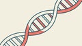 Organic DNA Double Helix Vector Design, vector design Generative AI Royalty Free Stock Photo