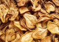 Organic homemade dried pear background