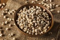 Organic Dry Black Eyed Peas Royalty Free Stock Photo