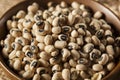 Organic Dry Black Eyed Peas Royalty Free Stock Photo