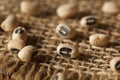 Organic Dry Black Eyed Peas Royalty Free Stock Photo