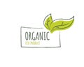 Organic eco product label Royalty Free Stock Photo