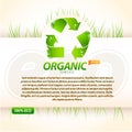 Organic eco template Royalty Free Stock Photo