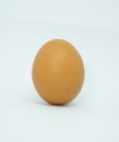 Organic egg  on white background Royalty Free Stock Photo