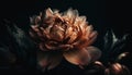 Organic elegance in close up flower petals generated by AI