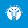 Organic farm dairy goat milk design vector illustration