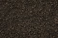 Organic farm soil background top view from above. Background black soil texture ground close up. Ukrainian organic soil Royalty Free Stock Photo
