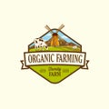 Organic & farm-vector labels and elements