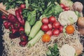 Organic farmers food market place, vegetables Royalty Free Stock Photo