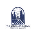 The Organic Farms Premium Quality Logo Vector Illustration