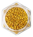 Organic fenugreek seeds Royalty Free Stock Photo