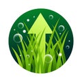 Organic fertilizer 3D icon - farming component