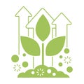 Organic fertilizer icon - farming component