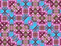 Organic floral pattern as kaleidoscopic background