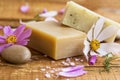 Organic floral soap.Natural skincare soaps