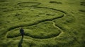 Organic Flowing Forms: A Mind-bending Path In The Grass
