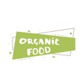Organic Food banner. Vector illustration. Royalty Free Stock Photo